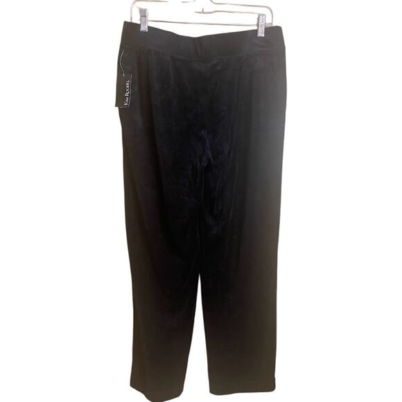 Kim Rogers Women's Black Velour Pants Size Medium NWT - Picture 3 of 4